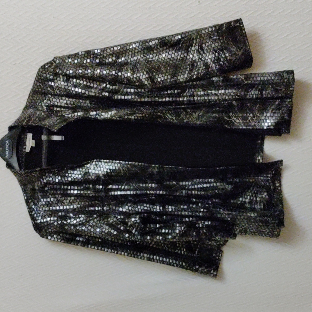 NWOT Dress Barn Women's Metallic Cardigan Sweater